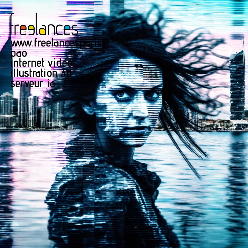 Pao mise en page internet vidéo illustration 3d serveur IA générative AI freelance paris studio de création magazines lzevi8c0